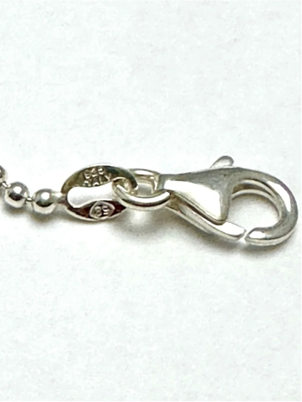 Vintage Italy 925 Sterling Silver Heart Bracelet - Orange Cat's Eye Stone - 7.5" - Picture 3 of 8